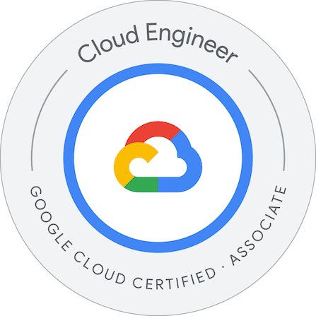 Google Associate Cloud Engineer certification badge